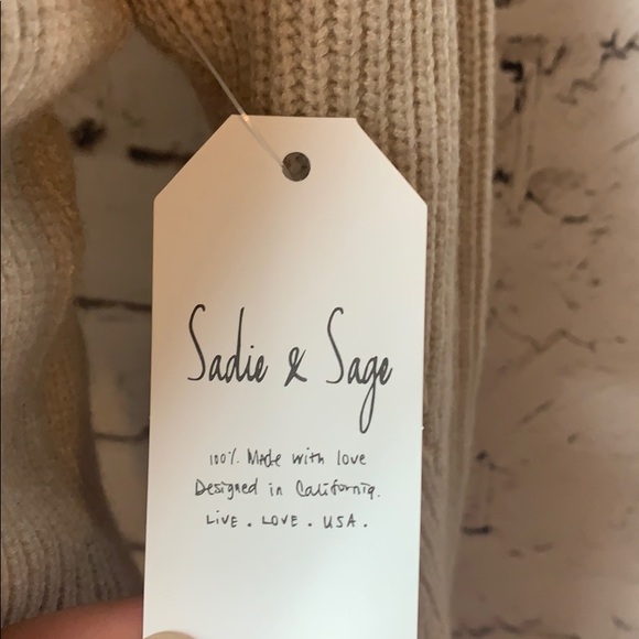 Sadie & Sage Taupe Sweater Dress Small - Picture 5 of 6